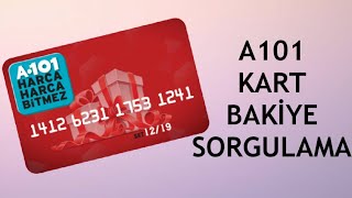 A101 Kart Bakiye Sorgulama Nasıl Yapılır [upl. by Lahcym]