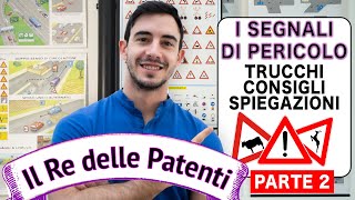 SEGNALI DI PERICOLO PT2  IL RE DELLE PATENTI  PATENTE B  ESAME DI TEORIA [upl. by Quintilla]