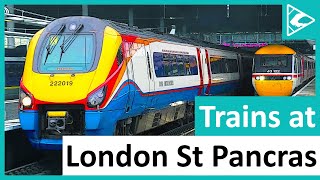 Trains at London St Pancras International MMLHS1 08052021 [upl. by Nostets]