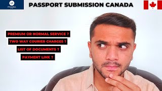 HOW TO SEND PASSPORT FOR CANADA VISA STAMPING PASSPORT SUBMISSION FOR CANADA VISA  VISA FOR CANADA [upl. by Rawde627]