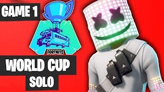 Fortnite World Cup SOLO Game 1 Highlights Fortnite World Cup Highlights [upl. by Pry]