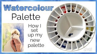 How I set up my new watercolour palette  Beginner watercolor tips 💦 [upl. by Ehcsrop]