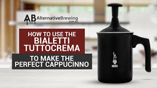 How to Use the Bialetti Tuttocrema Milk Frother [upl. by Yenttirb]