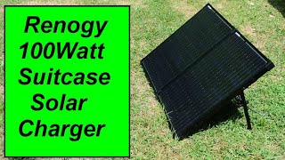 Renogy 100Watt Suitcase Solar Kit  Portable RV Solar Charging Video 1 [upl. by Dara957]