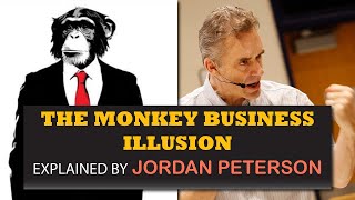 The Monkey Business Illusion Explained By Jordan Peterson [upl. by Sorgalim630]