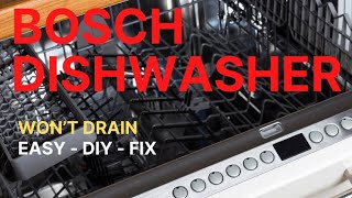 ✨ BOSCH DISHWASHER  EASY RESET and DRAIN FIX ✨ [upl. by Ahgiela]