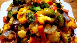 Easy Oven Roasted Vegetables Recipe [upl. by Avan]