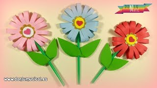 Cómo hacer FLORES DE PAPEL en 5 minutos 🌸🌼🌺 RECICLAJE [upl. by Naltiak]