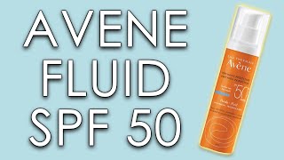 AVENE FLUID SPF 50  skin test short review amp INCI ingredients [upl. by Aihsenod]