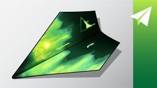 Easy Paper Aiplane Design that Flies Really Far — How to Fold Plasma Y [upl. by Eikkin288]