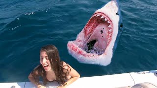 12 Shocking Shark Attacks Caught On Camera [upl. by Malsi965]