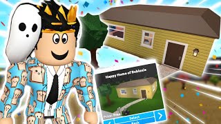 rebuilding the FIRST ever bloxburg starter house [upl. by Sane]