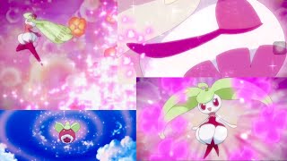 Bounsweet Evolves Steenee Evolves Into Tsareena Sailor Moon Style Evolution  Pokemon Anime HD [upl. by Emmaline445]