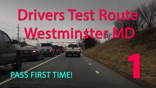 Westminster Maryland MVA Driving Test Route [upl. by Austin]