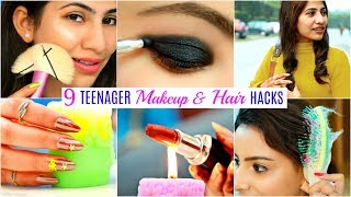 9 TEENAGERS Life Saving HACKS  Makeup Hair amp Beauty  Fun Anaysa [upl. by Ganny182]