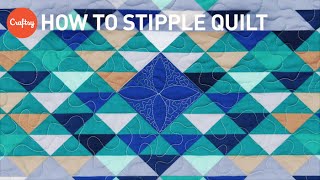 How to Stipple Quilt  Easy Quilting Tutorial with Angela Walters [upl. by Rock]