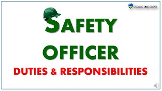 Safety officer responsibilities [upl. by Norag589]