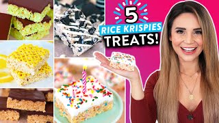 5 DIY RICE KRISPIES TREATS RECIPES You Have To Try [upl. by Sibilla974]