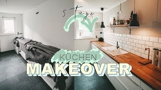 KÜCHEN MAKEOVER  skandinavisch modern  Küche renovieren in 5 Tagen  EASY ALEX [upl. by Ibbetson7]