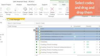 ATLAS ti 8 WindowsColoring and Grouping the Codes [upl. by Trent969]