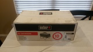 Weber GoAnywhere Grill 1 Unboxing and Assembly [upl. by Warner]