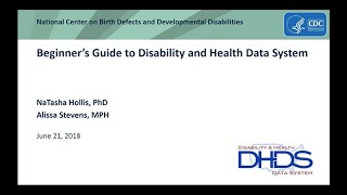 Beginner’s Guide to Disability and Health Data System [upl. by Rediah696]