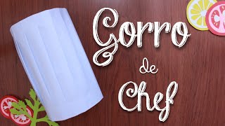 CÓMO HACER GORRO de CHEF en PAPEL [upl. by Shel]