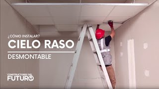 ¿Cómo instalar Cielo Raso desmontable [upl. by Renaldo]