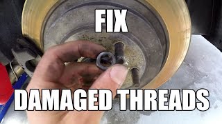 HOW TO  Repair damaged wheel studs [upl. by Atiuqal]