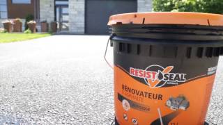 How to apply an acrylic asphalt restorer [upl. by Yelsnia]