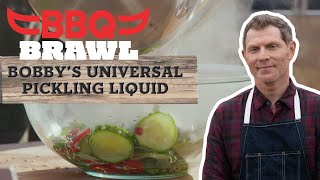 How to Make Bobby Flays Universal Pickling Liquid  BBQ Brawl  Food Network [upl. by Kramal]