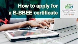 How to apply for a BBBEE certificate via eServices [upl. by Enelym]