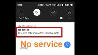 How to Fix No service Selected network Airtel 4G unavailable [upl. by Nosemaj]