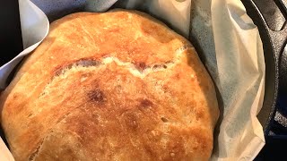 Dutch Oven Artisan Bread Easy No Knead Recipe [upl. by Barnaba822]