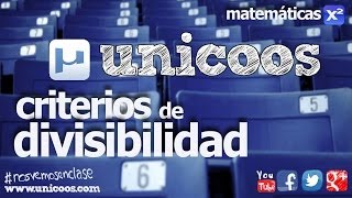 Criterios de divisibilidad 01 SECUNDARIA 1ºESO matematicas multiplos y divisores [upl. by Etnad579]