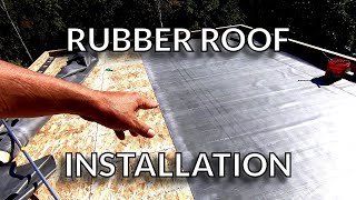 Installing the RoofKit EPDM Rubber Roof [upl. by Enilarak]