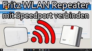 Fritz WLAN Repeater mit Telekom Speedport Router verbinden [upl. by Aiciles986]