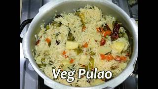 VEG PULAO IN PRESSURE COOKER  EASY VEG PULAO RECIPE  HOME MADE VEG PULAO [upl. by Annayar]