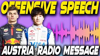 YUKI TSUNODA RADIO MESSAGES  AUSTRIAN GRAND PRIX [upl. by Monty631]