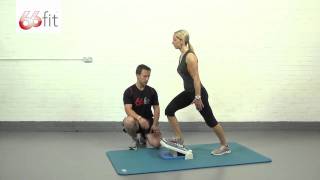 Achilles Tendon Stretch Exercises using the 66fit MultiAdjustable Slant Board  Part 1 [upl. by Terrag]