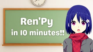 RenPy Tutorial for Beginners  Create a Visual Novel Game with RenPy [upl. by Raybin]