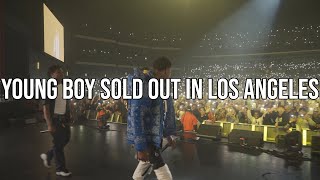 ​NbaYoungBoy at Microsoft Theater Still Flexin Still Steppin tour VLOG 27 [upl. by Ahtelra409]