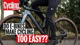 Road Bike vs EBike Do They Make Cycling Too Easy  Head to Head  Cycling Weekly [upl. by Aray525]