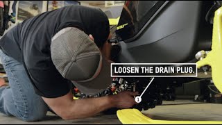 How to Change Chaincase Oil on a SkiDoo Snowmobile [upl. by Nahgam153]