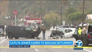 Caitlyn Jenner settles with car crash victims family for 800K  ABC7 [upl. by Erde]