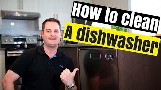 HOW TO CLEAN YOUR DISHWASHER QUICK amp EASY [upl. by Chapa]