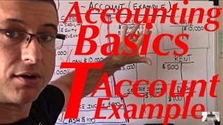 Accounting For Beginners 21  T Account Example  Accounting Tutorial [upl. by Bendicta44]