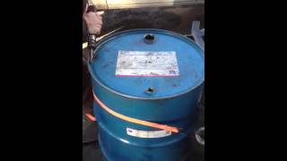 How to cut the lid off 55 gallon drum in under 30 seconds with air chisel [upl. by Hanfurd]