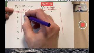 Abst Alg 12 Symmetric Group S5 Orders of Elements amp Cyclic Subgrps Inverse Isomorphisms Review [upl. by Hoi]