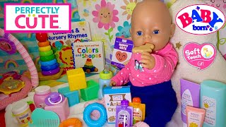 💖Baby Born Ellas Nap Routine Unboxing Perfectly Cute Baby Doll Deluxe Feed amp Play Set From Target [upl. by Neelsaj]